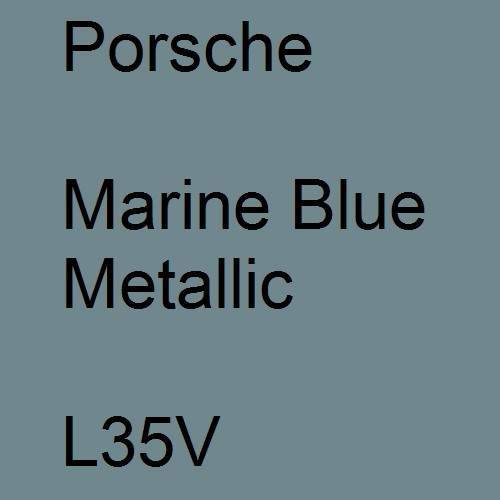 Porsche, Marine Blue Metallic, L35V.